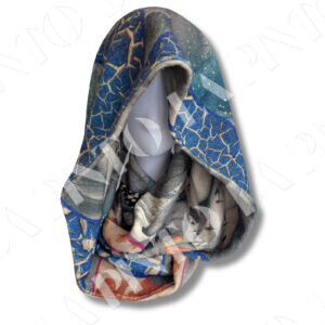Cuello de lanilla Hada~Azul (160 x 35 cm)